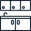Icon representing home renovation or repair service